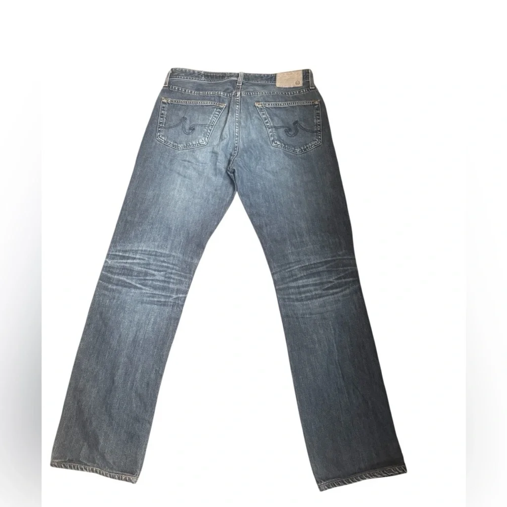 Ag Adriano Goldschmied Men's Straight Jeans - Dark Blue - Picture 3 of 14